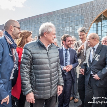 Reportage photo sur les politiques pour l'inauguration de la nouvelle gare de Lorient