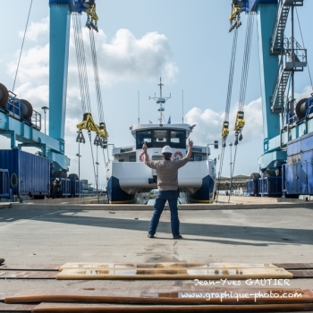 Travail sur l'Aire de Réparation Navale de Lorient